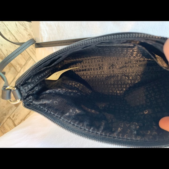 Kate Spade Black And Silver Crossbody Purse - Picture 4 of 6